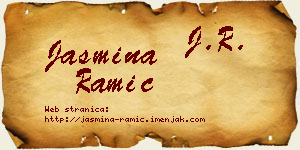 Jasmina Ramić vizit kartica